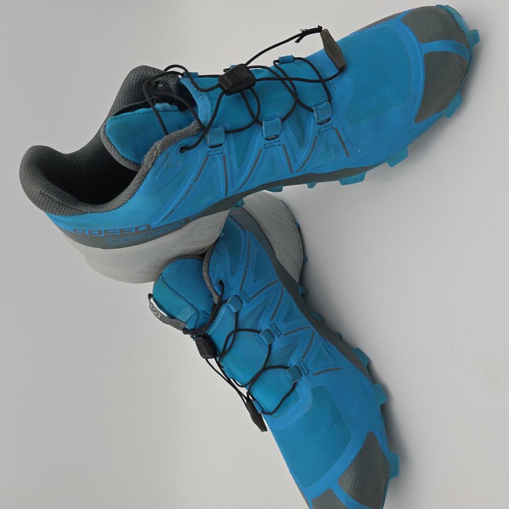 Salomon Speedcross 5 Trail Running Shoes - Blue, Men's Size 10.5 - Picture 2 of 7